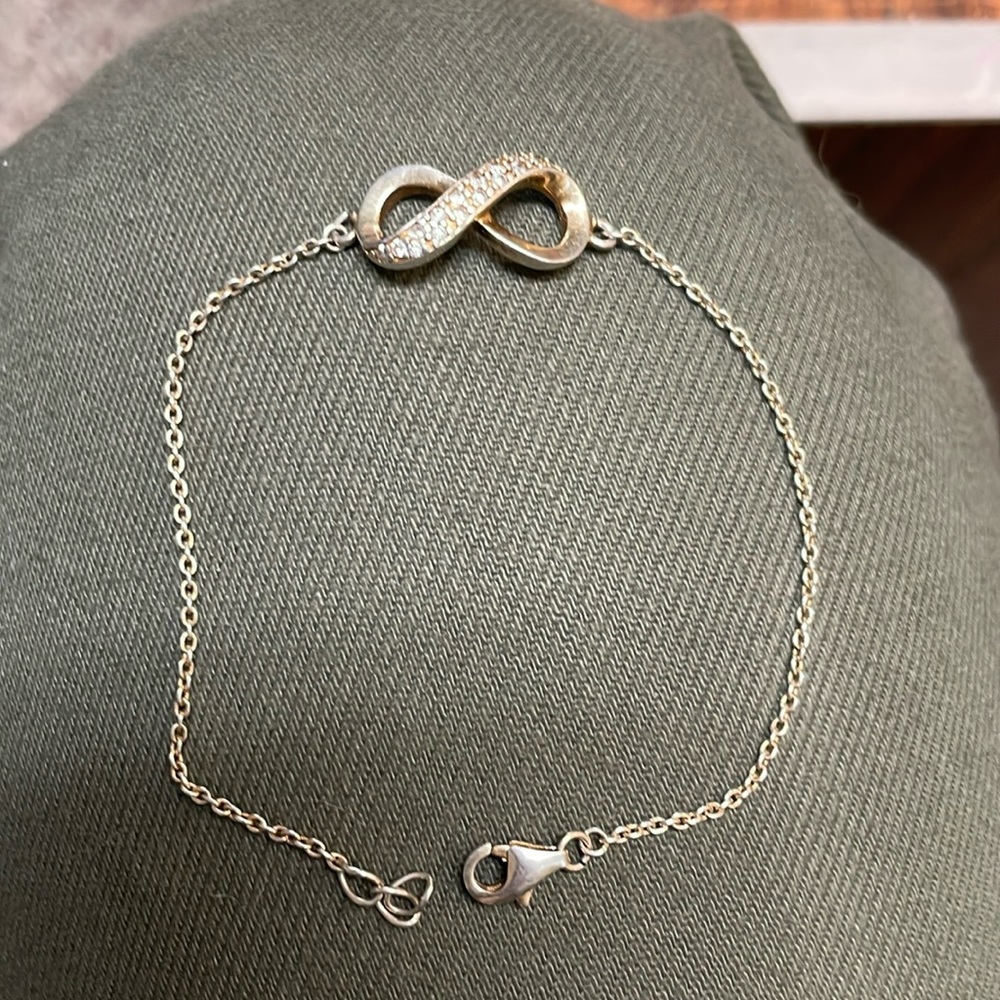 Sterling infinity bracelet